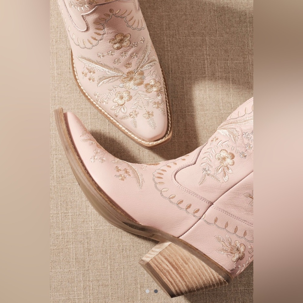 Dingo Primrose leather Cowboy Boots size 7.5 US